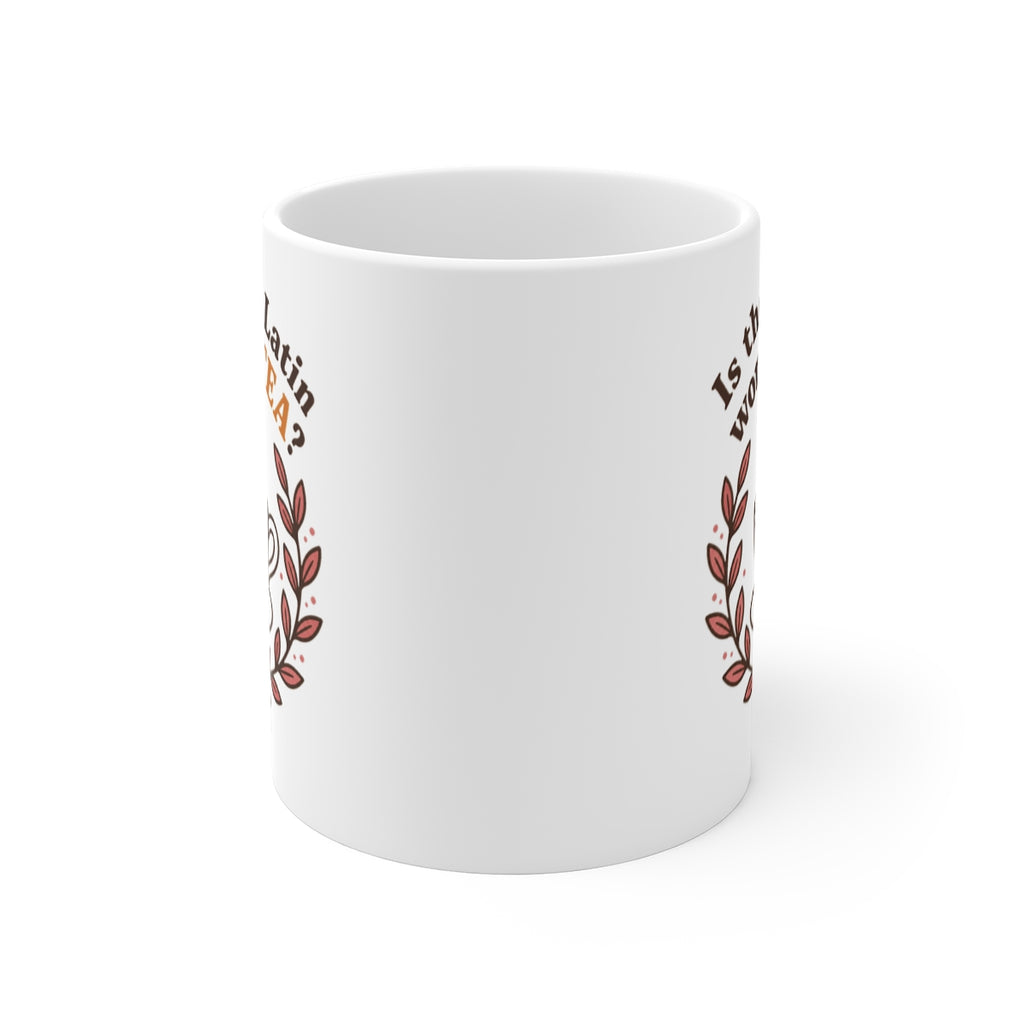 front view of the mug