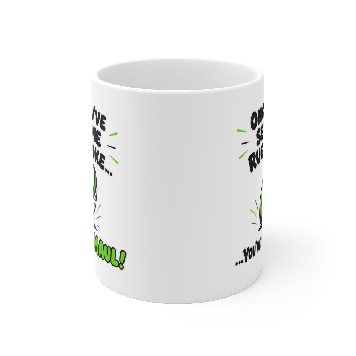 front view of the mug