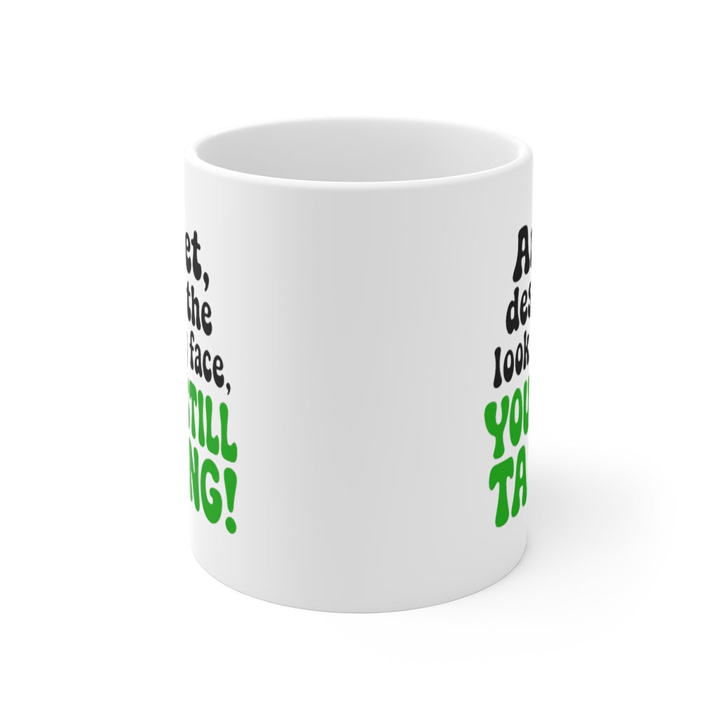 front view of the mug