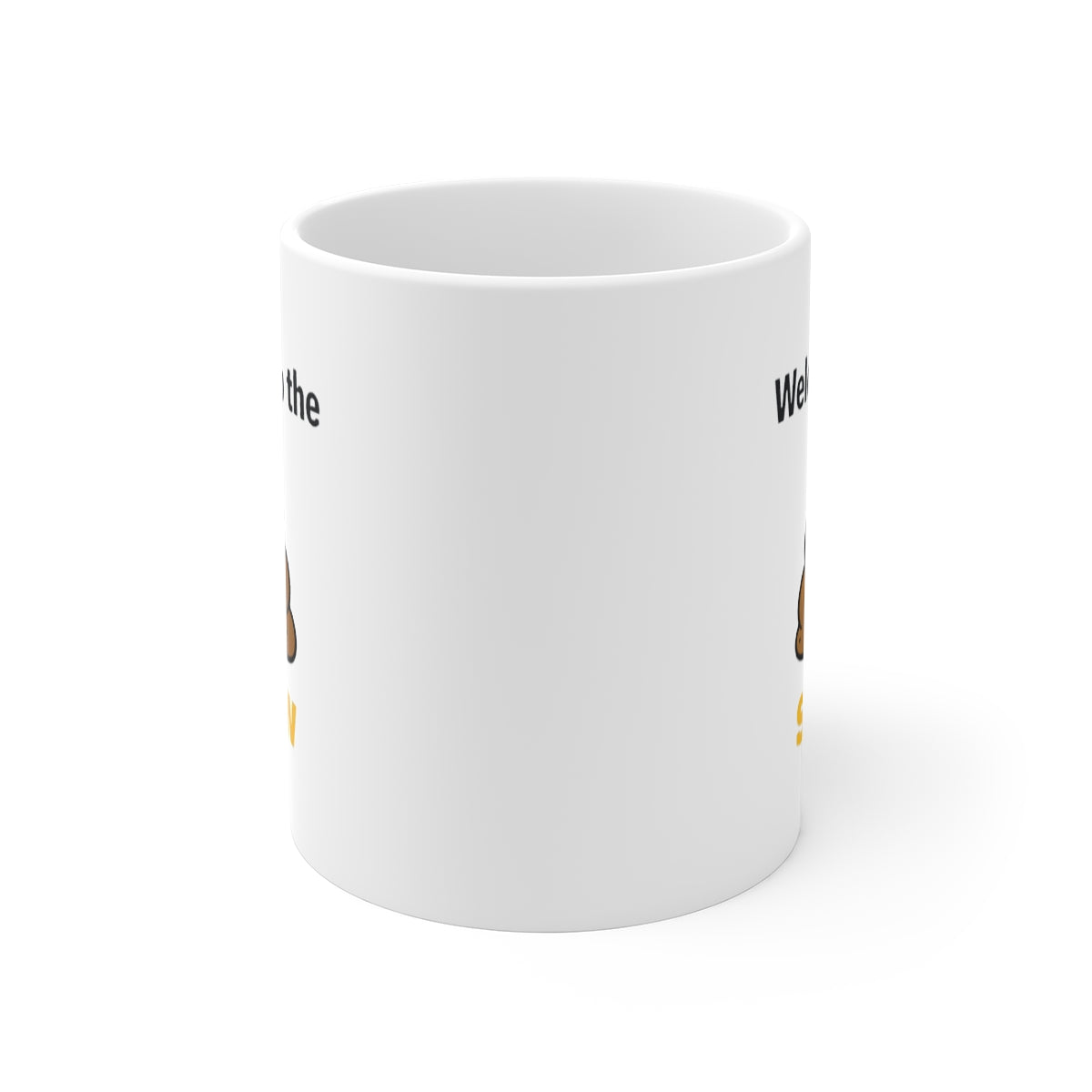 front view of the mug