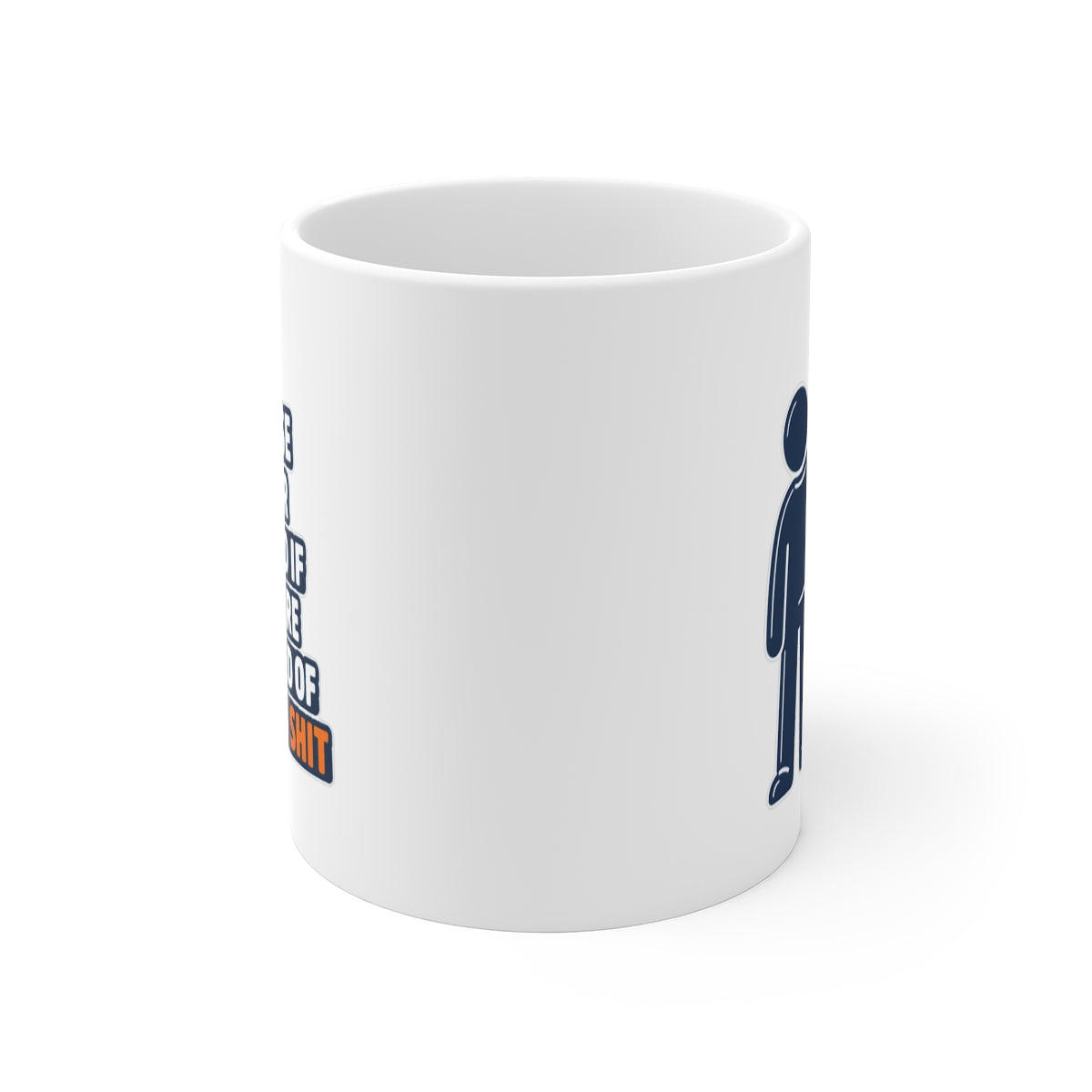 front view of the mug