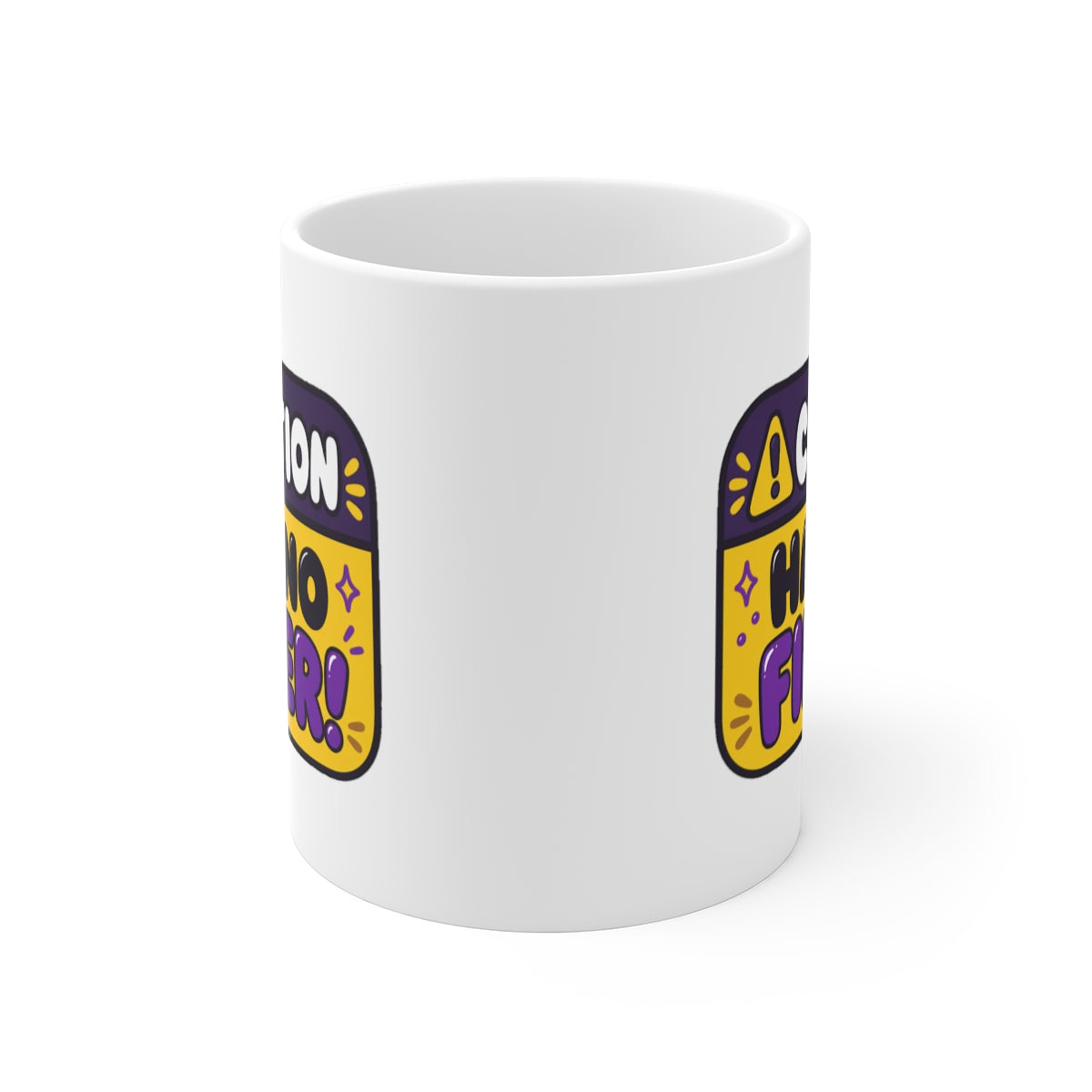 front view of the mug