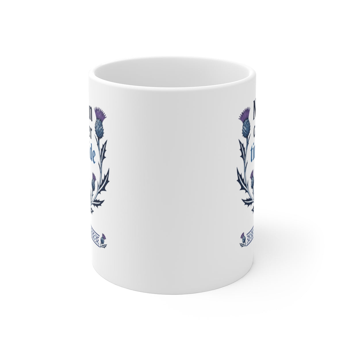 front view of the mug