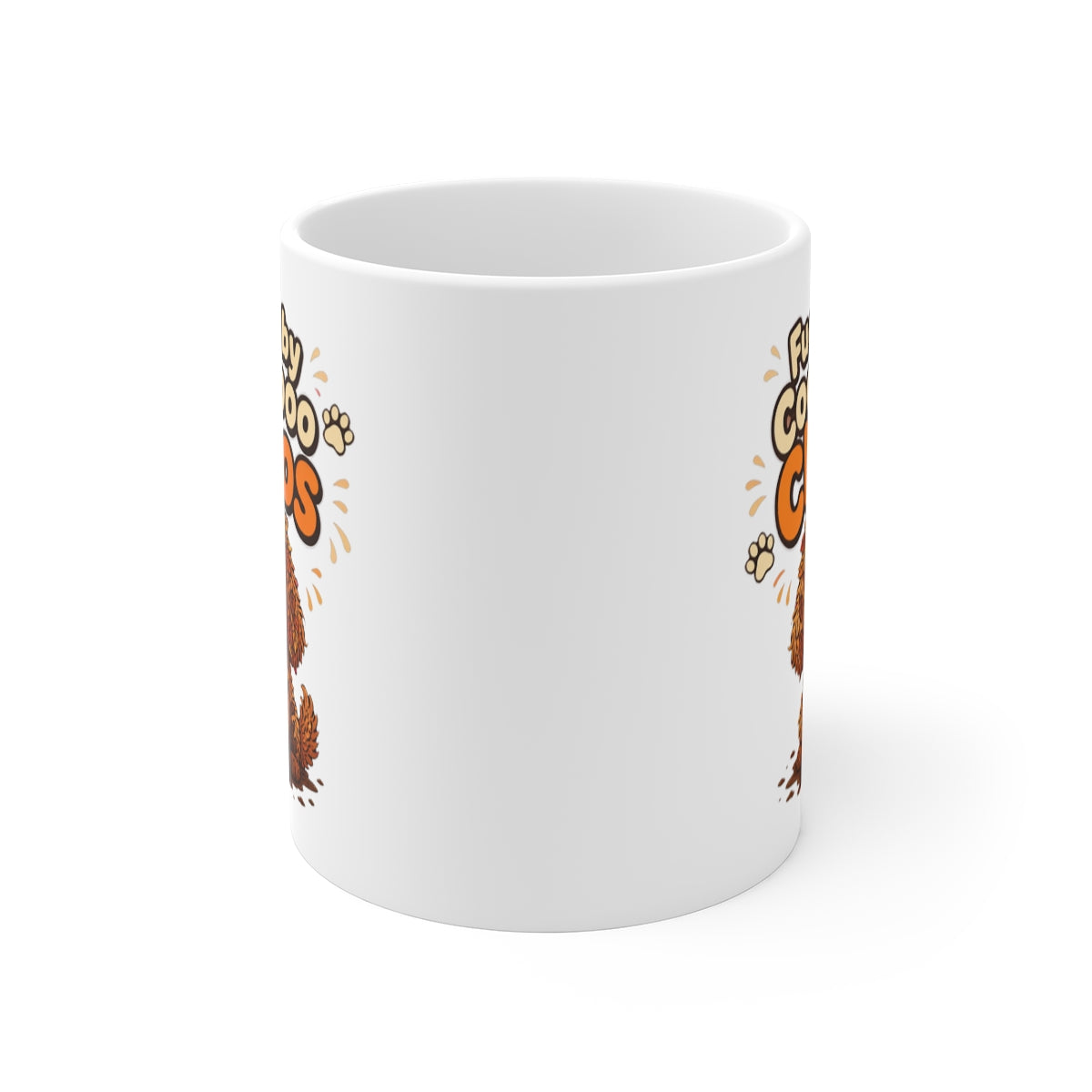 front view of the mug