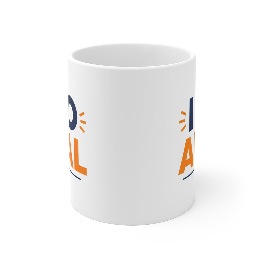 front view of the mug