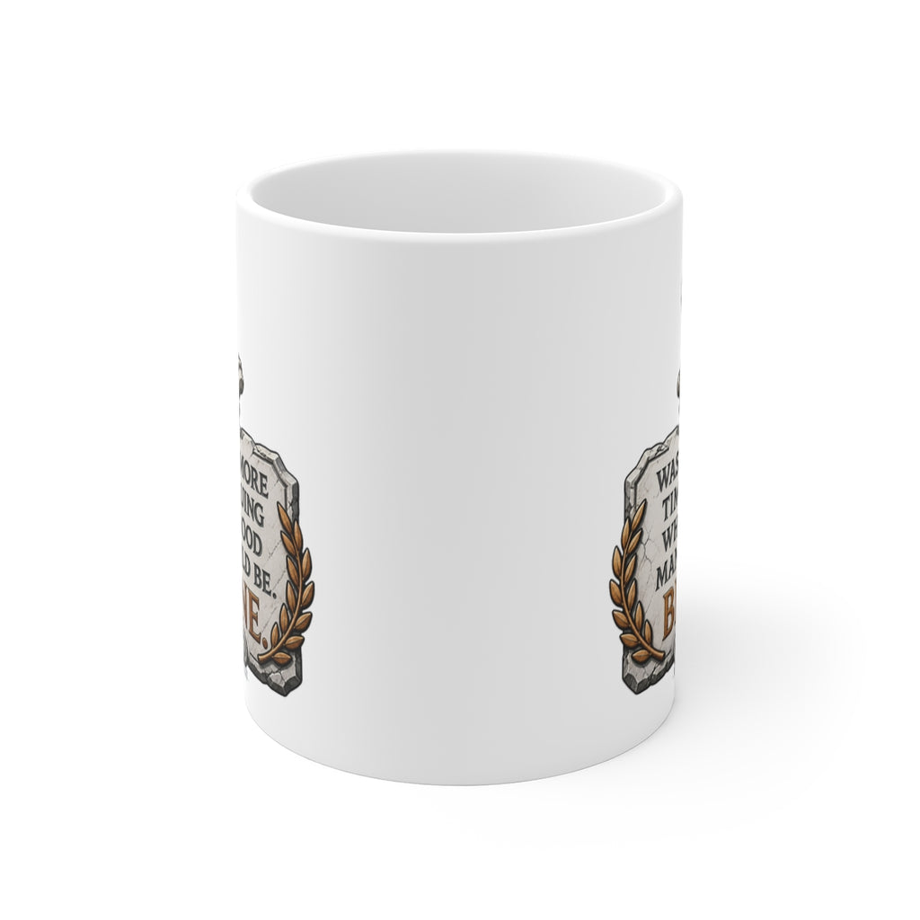 front view of the mug