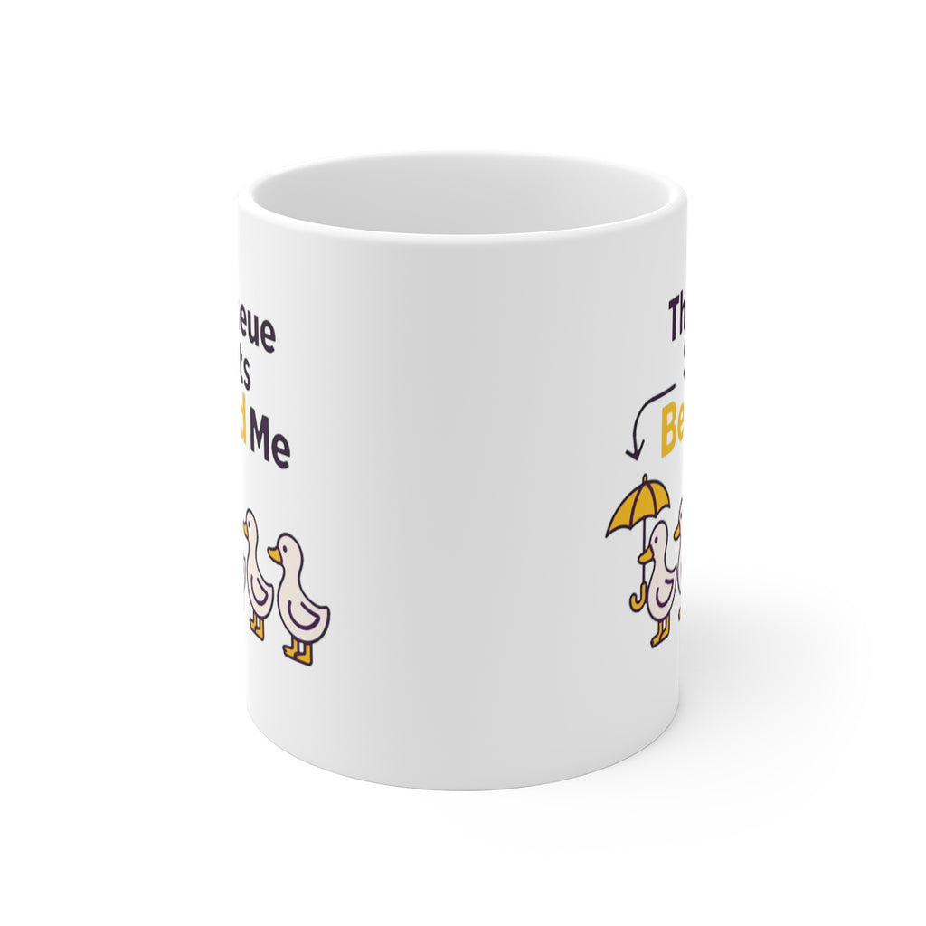 front view of the mug