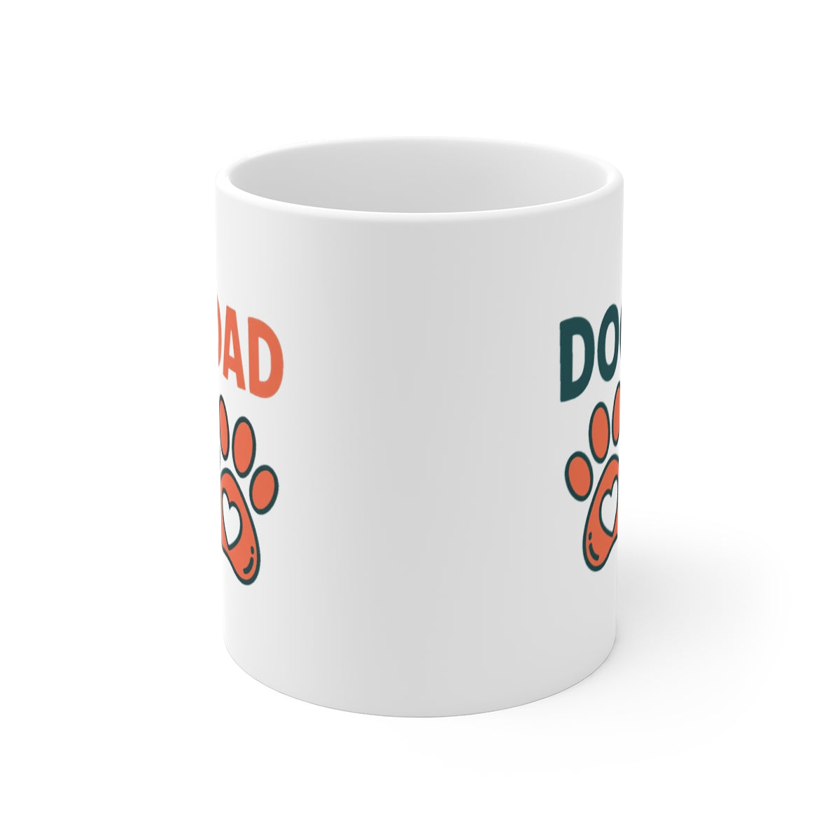 front view of the mug