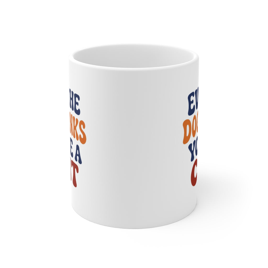 front view of the mug