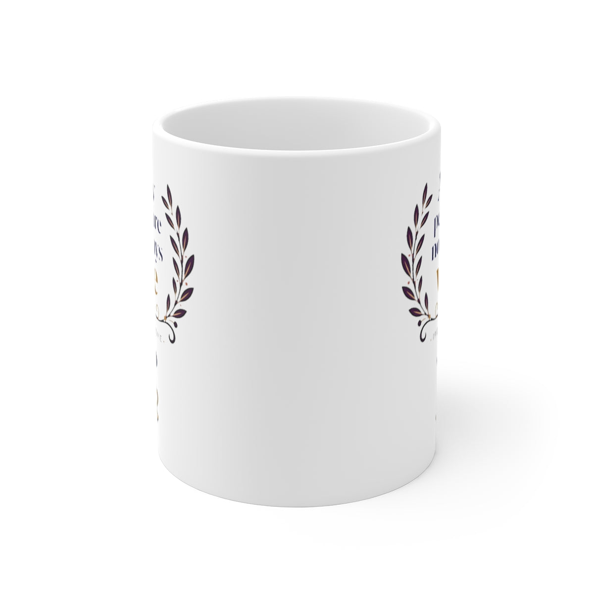front view of the mug