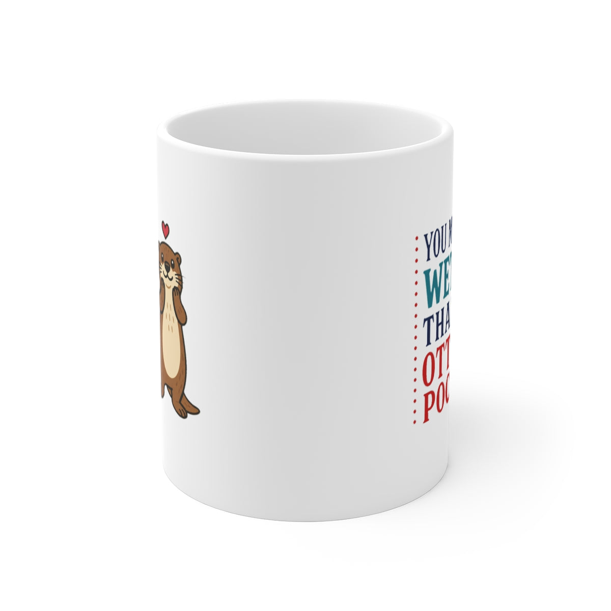 front view of the mug