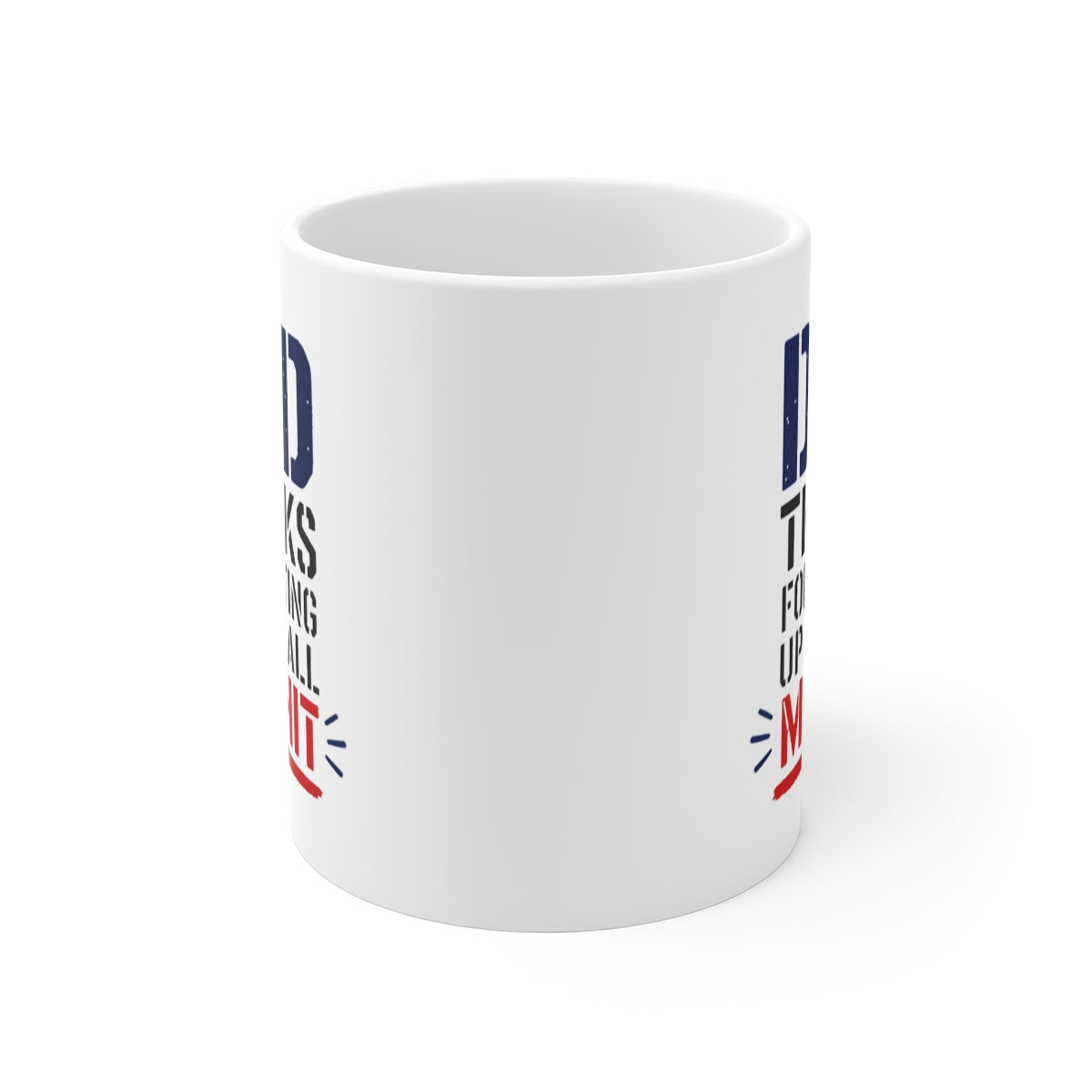 front view of the mug