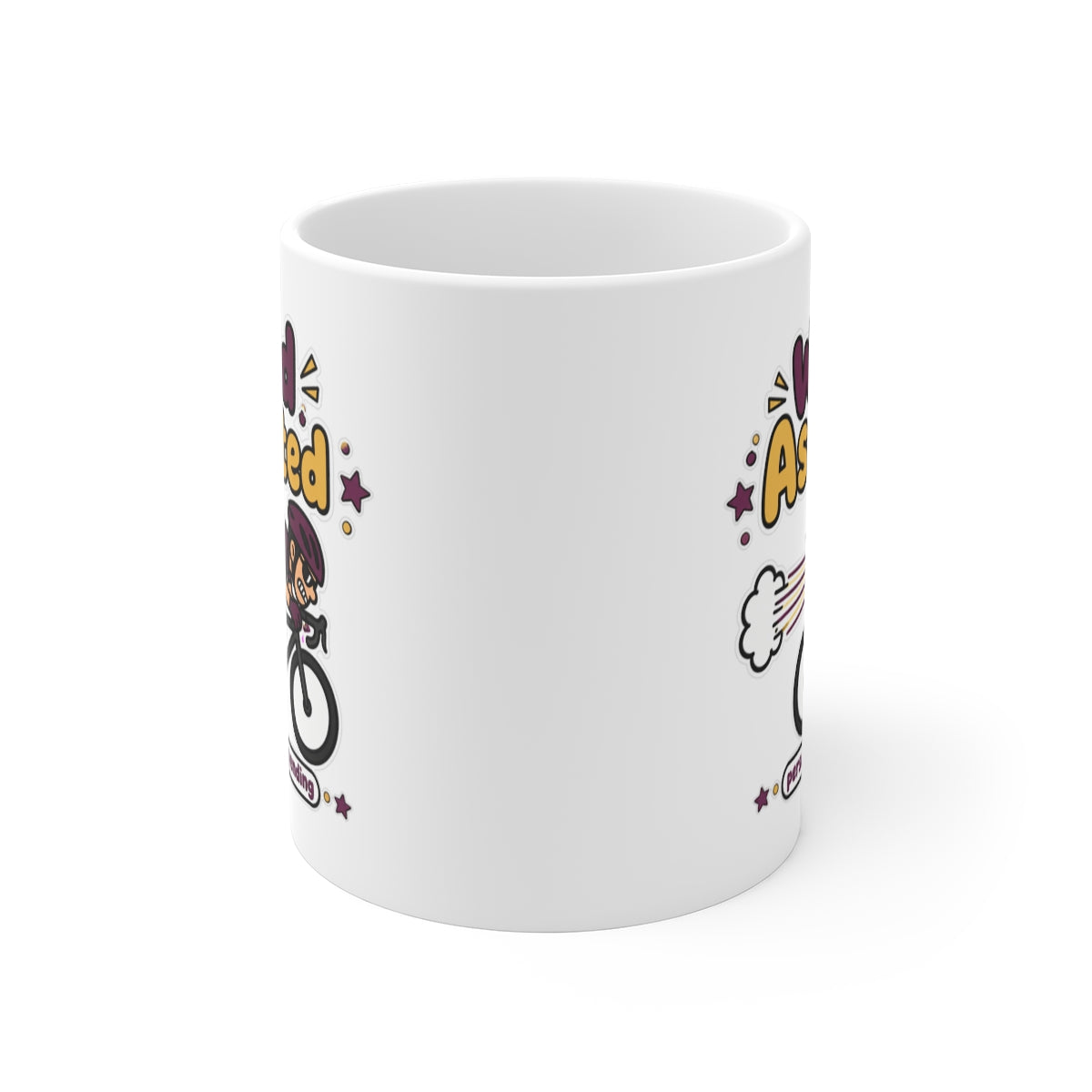 front view of the mug