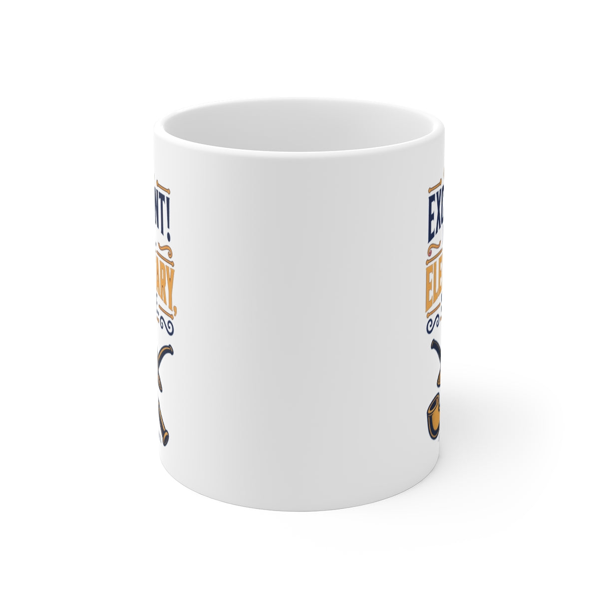 front view of the mug