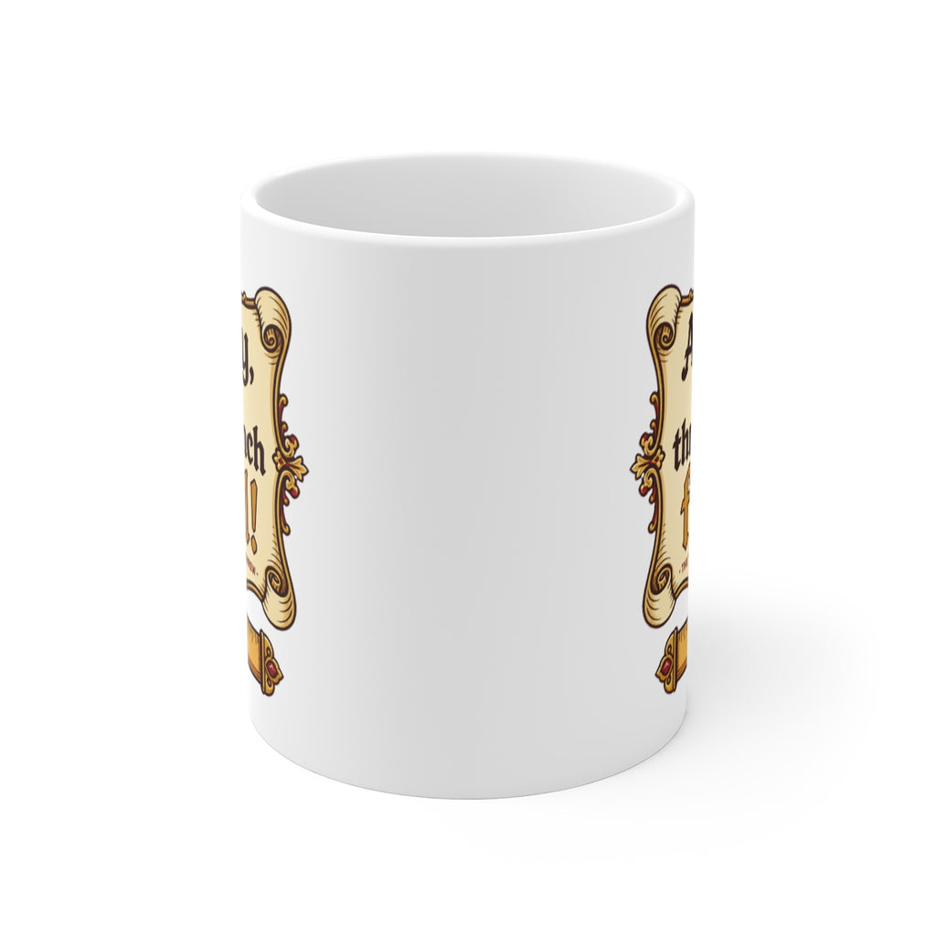 front view of the mug
