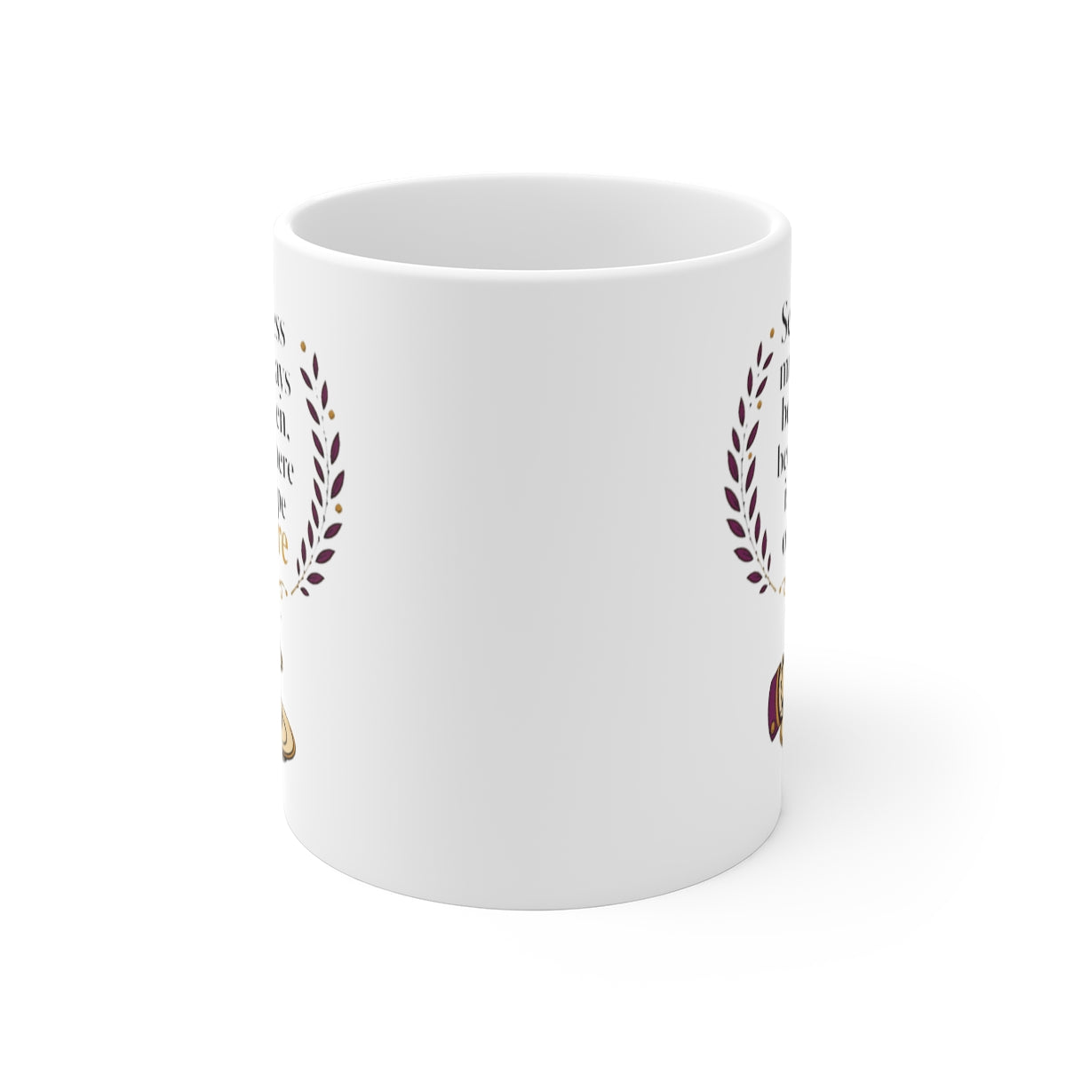 front view of the mug