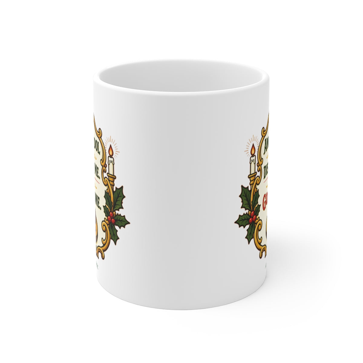 front view of the mug
