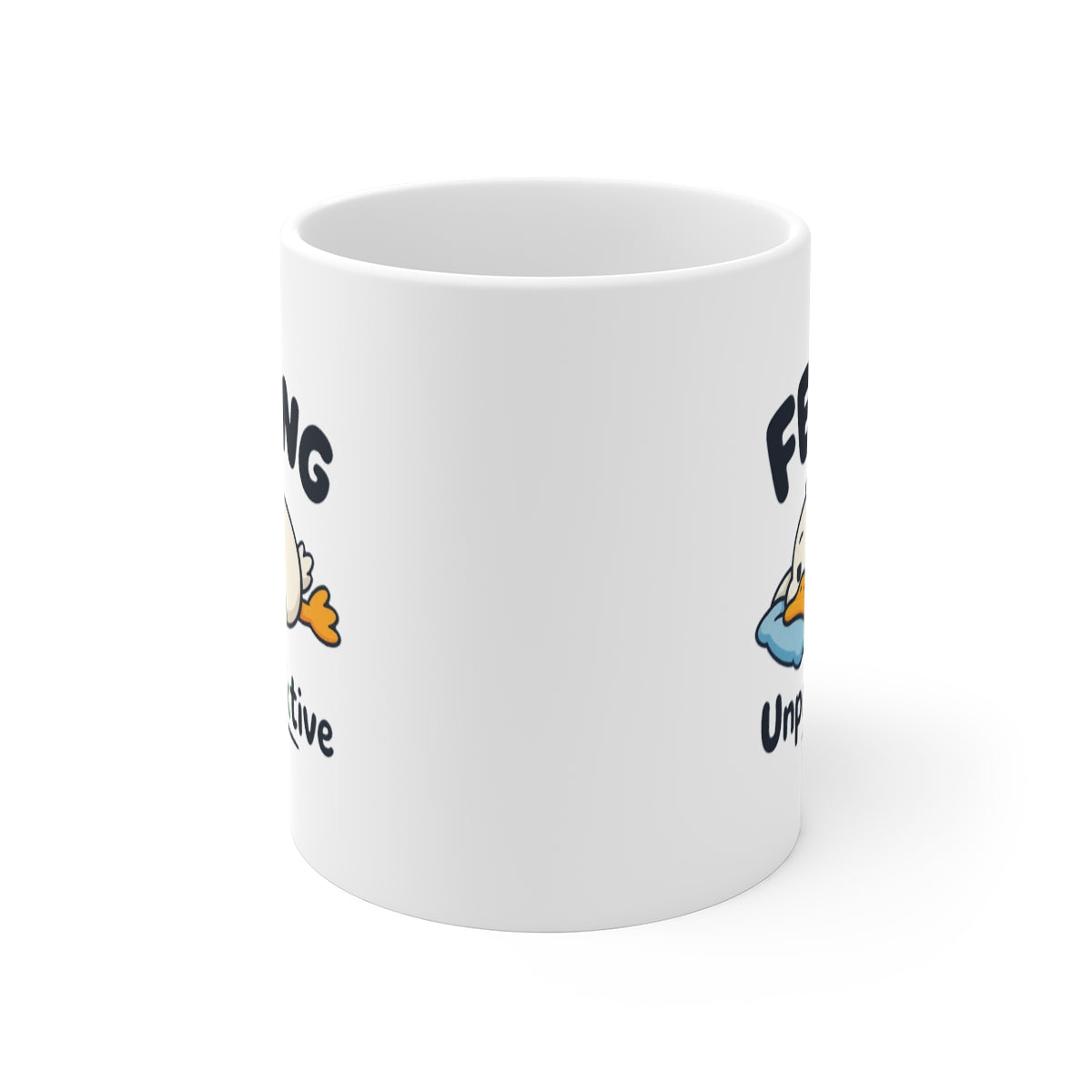 front view of the mug
