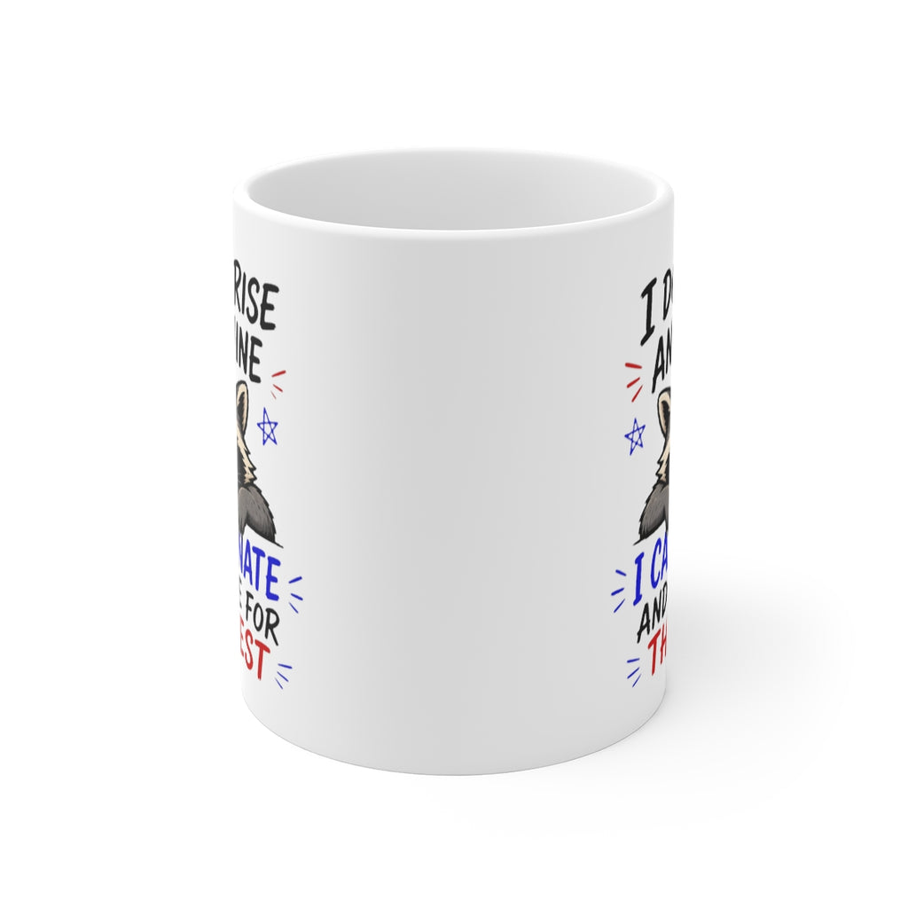 front view of the mug