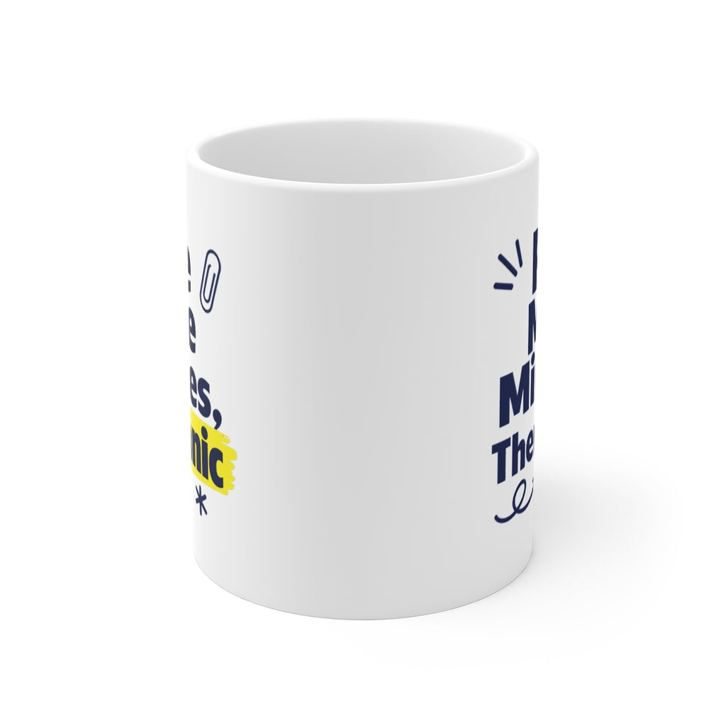 front view of the mug