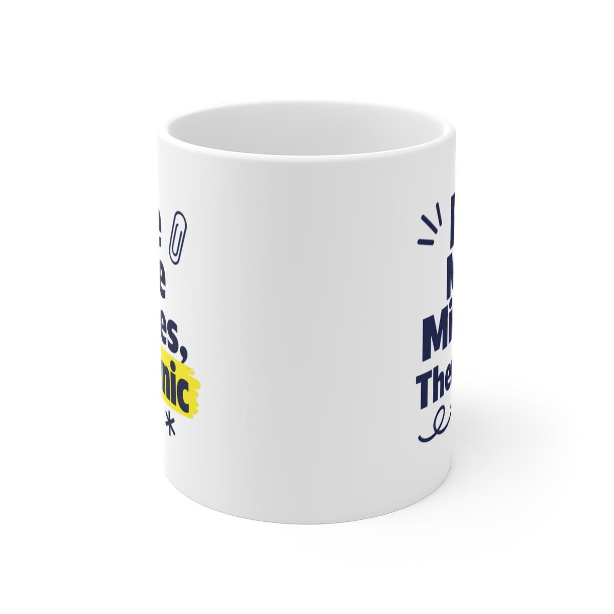front view of the mug