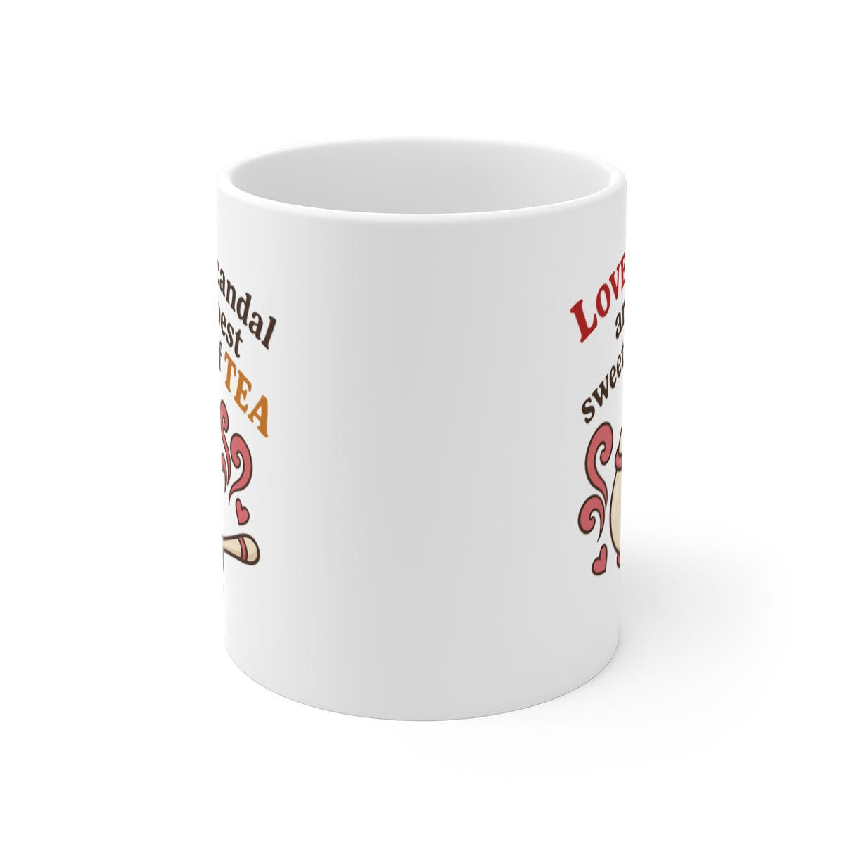 front view of the mug