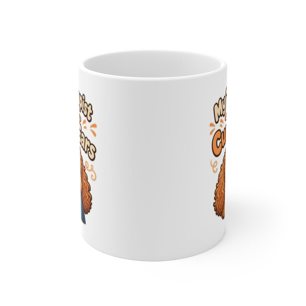 front view of the mug