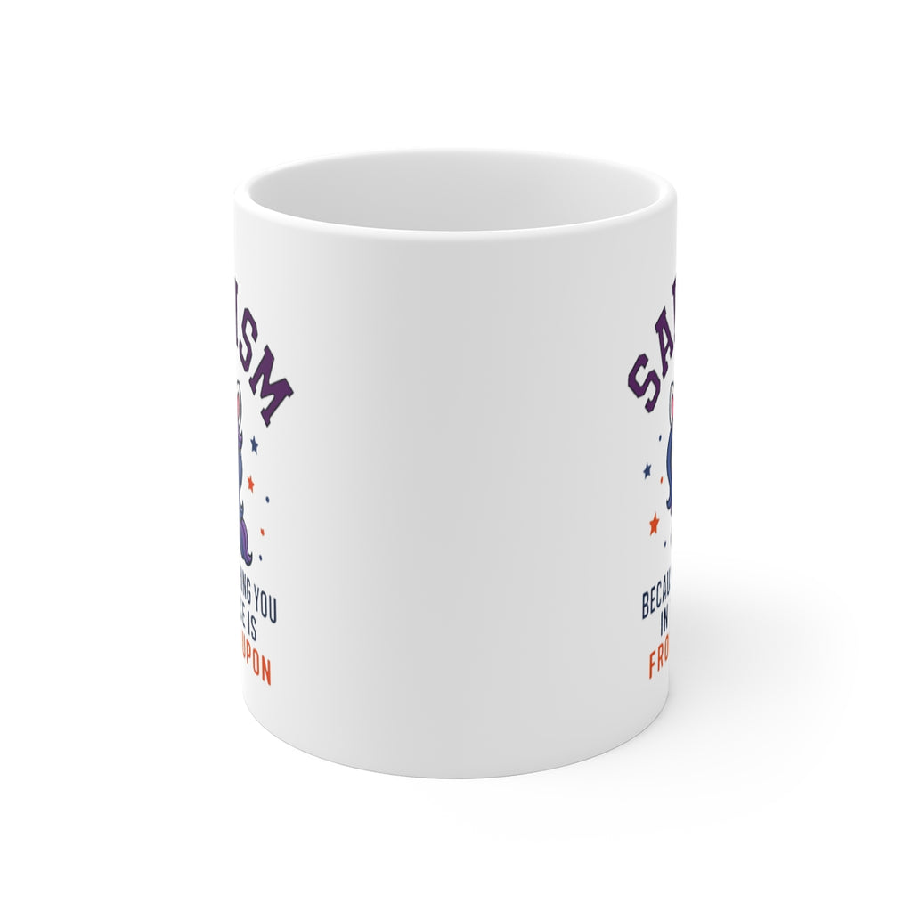 front view of the mug