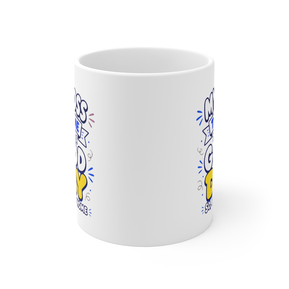 front view of the mug