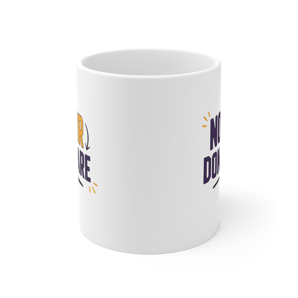 front view of the mug
