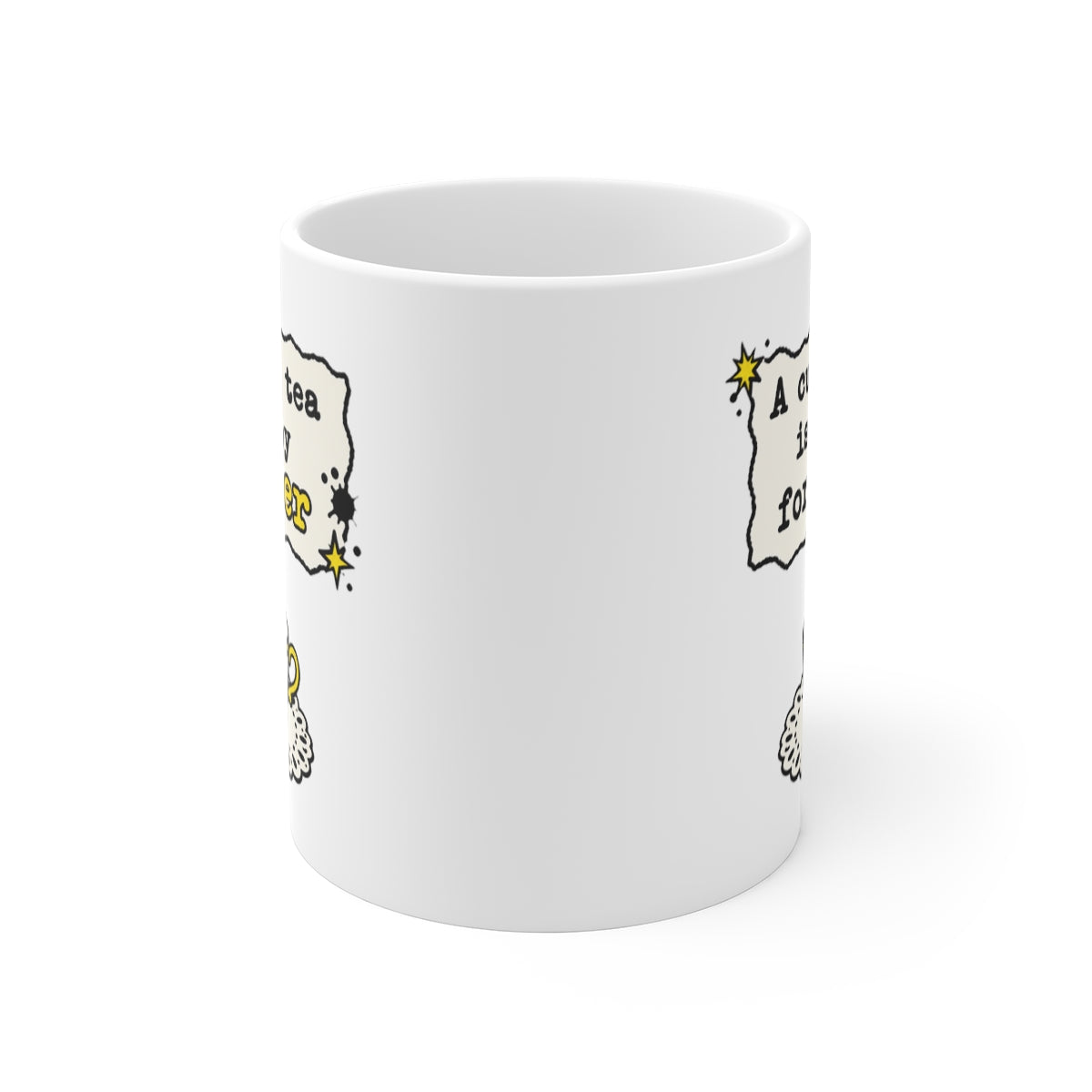 front view of the mug