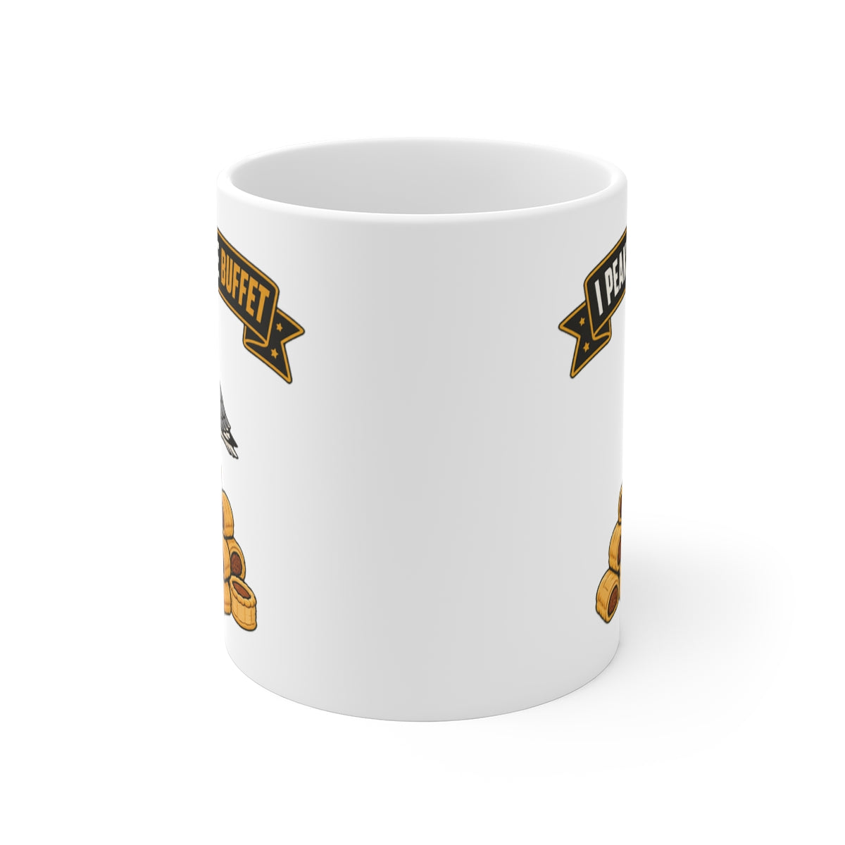 front view of the mug