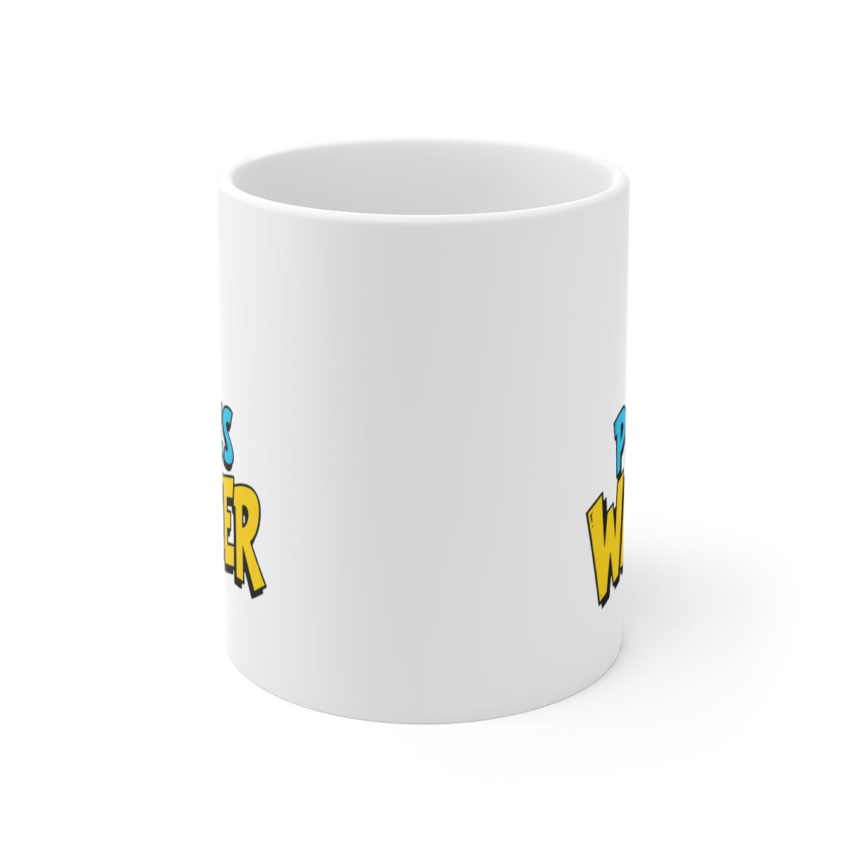 front view of the mug