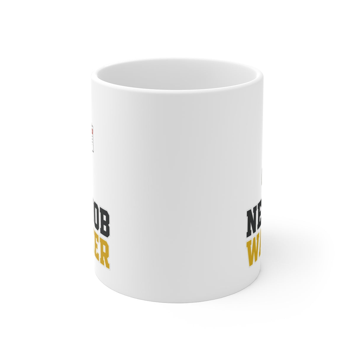 front view of the mug