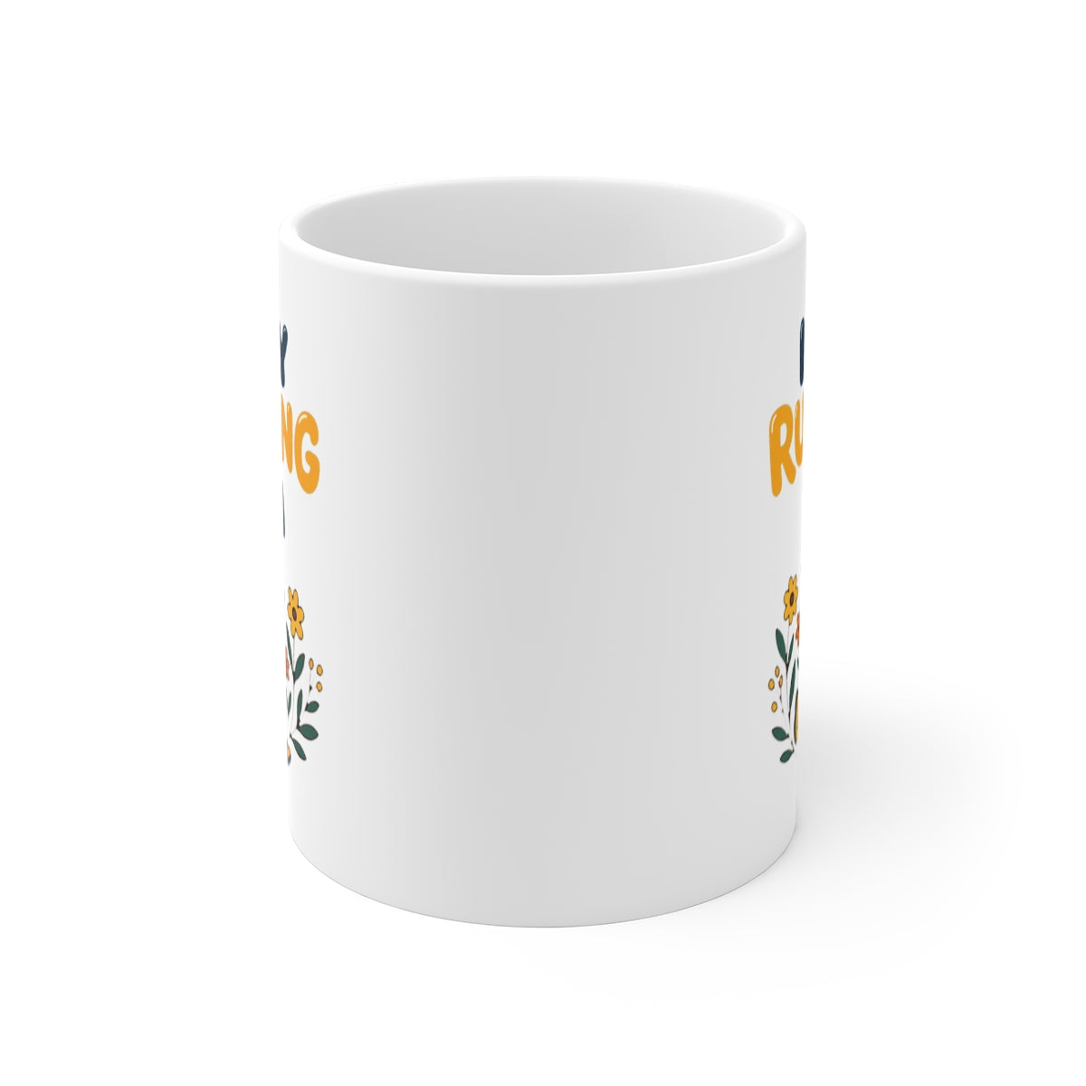 front view of the mug