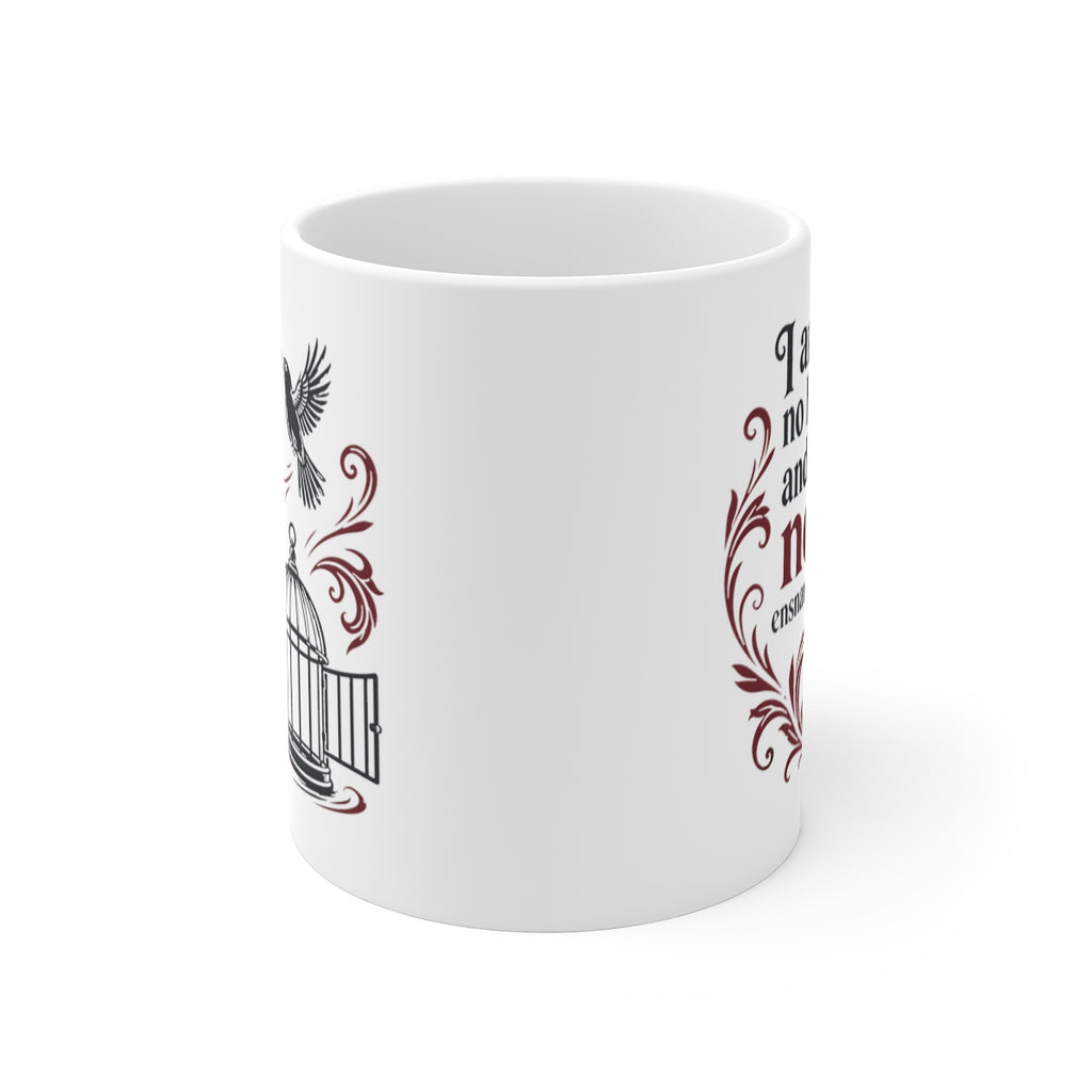 front view of the mug