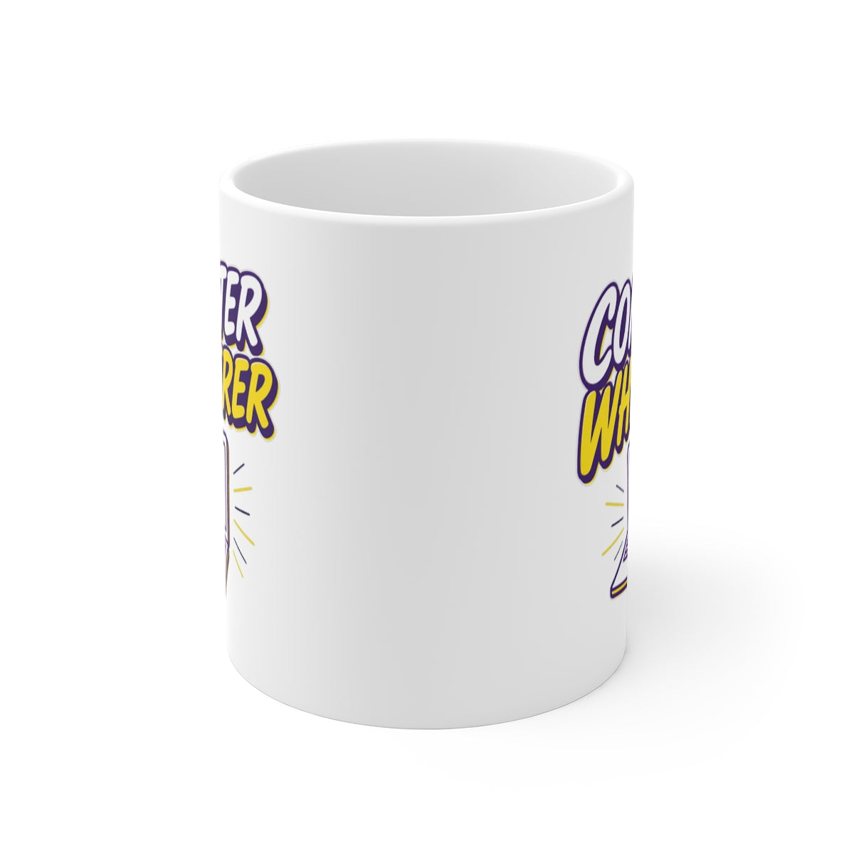 front view of the mug