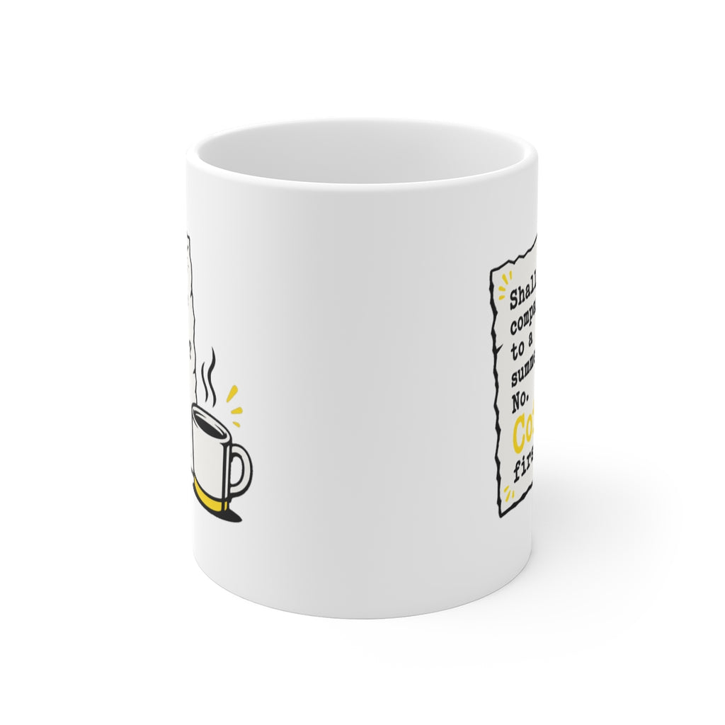 front view of the mug