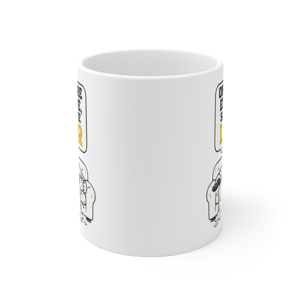 front view of the mug