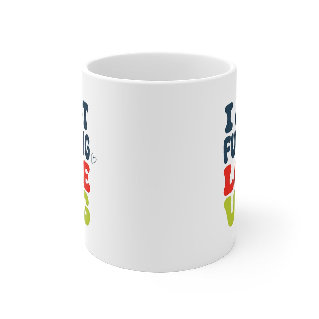 front view of the mug