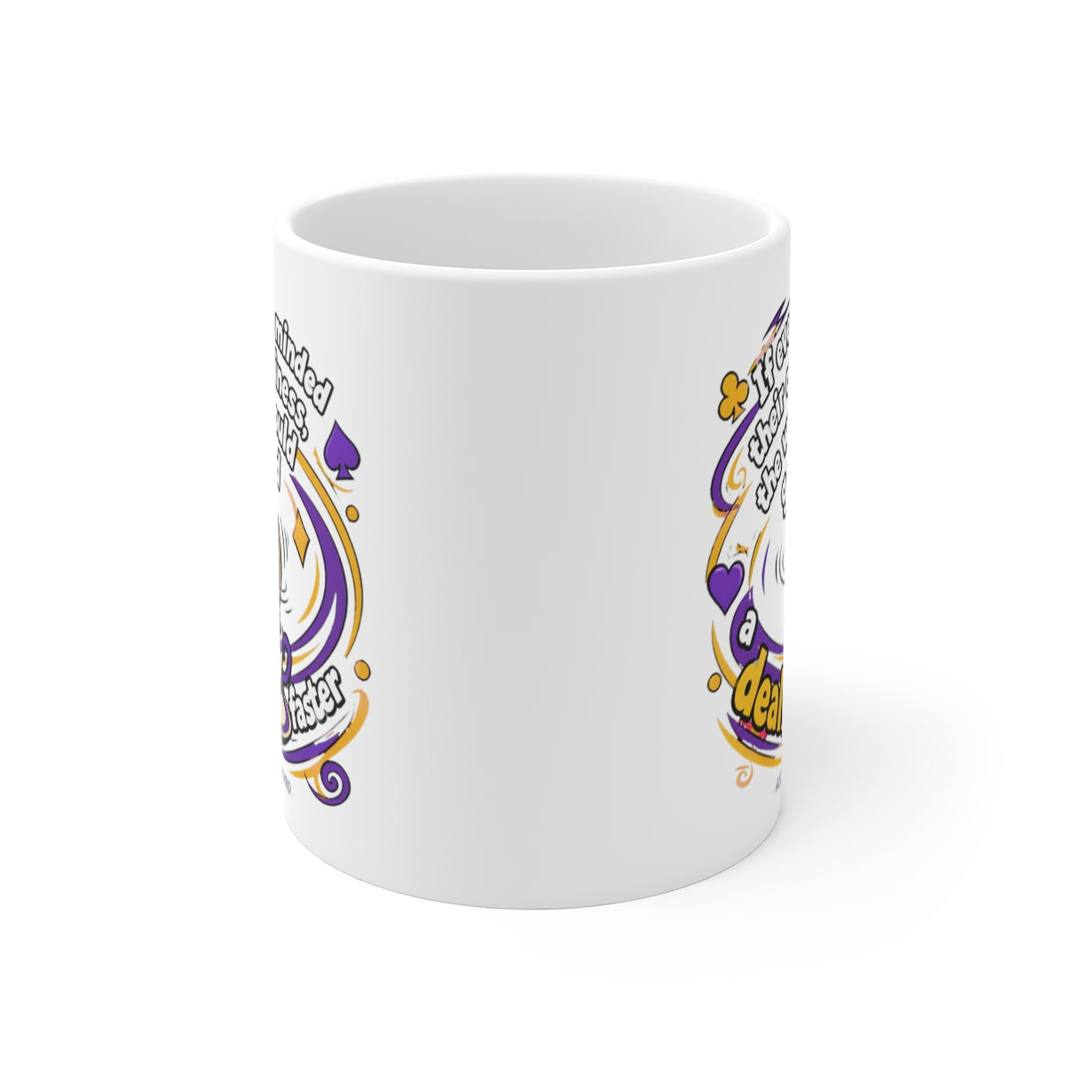 front view of the mug