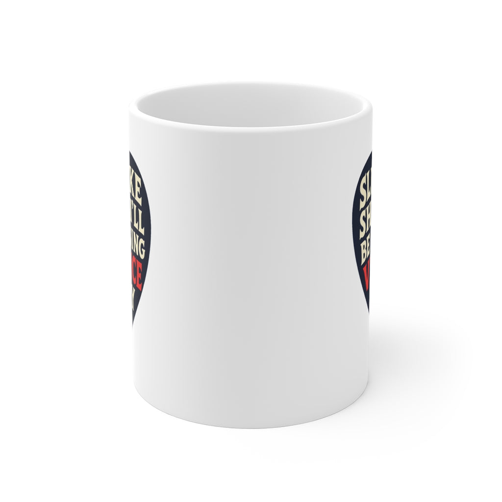 front view of the mug
