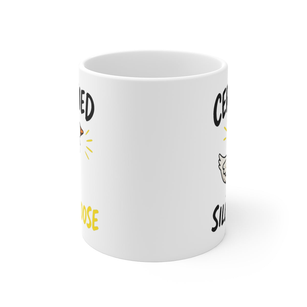 front view of the mug