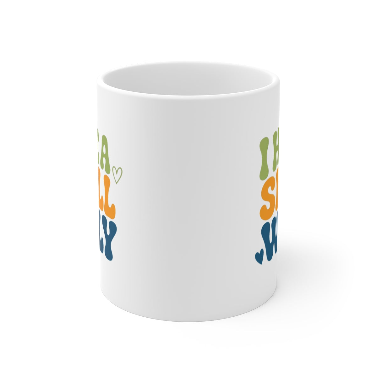 front view of the mug