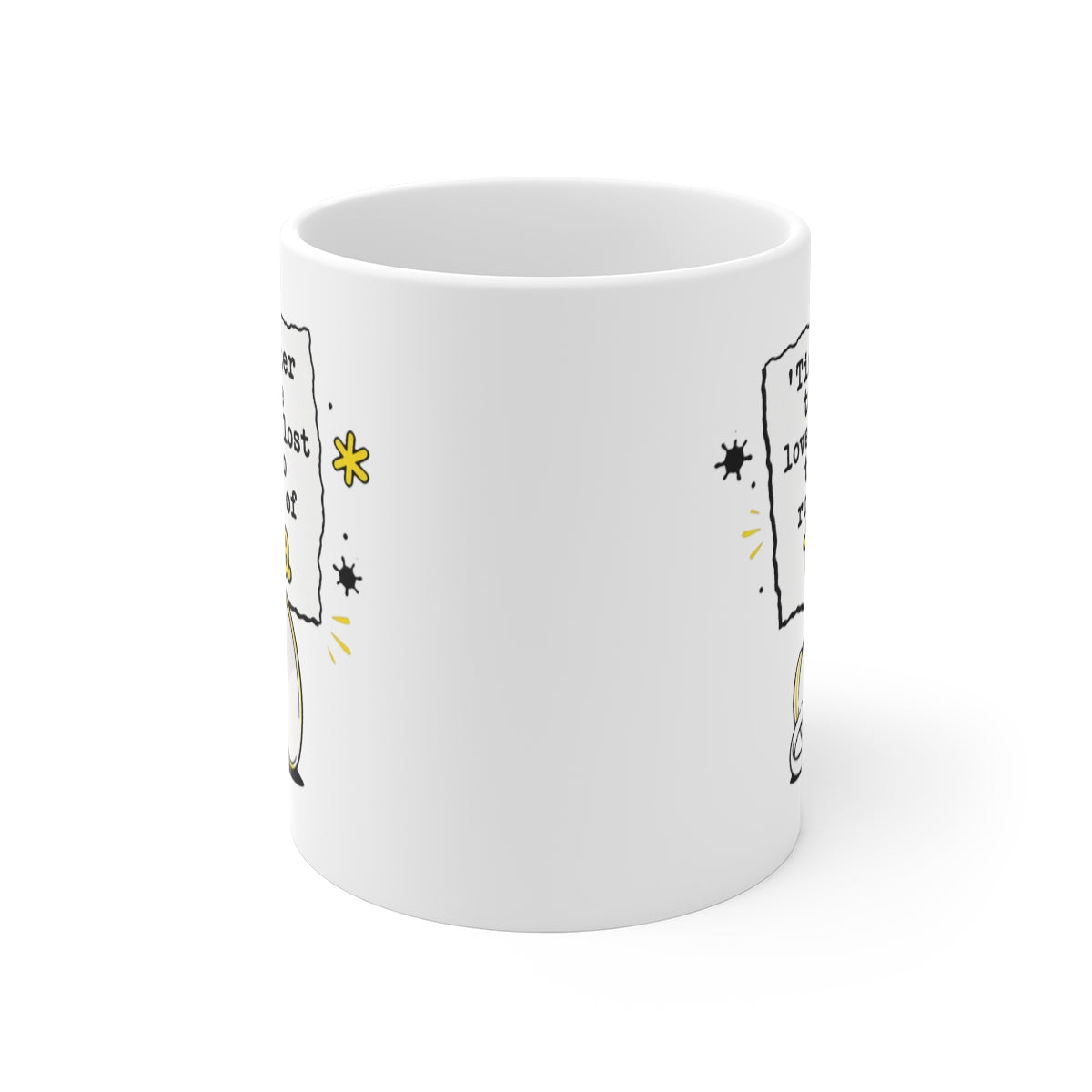 front view of the mug