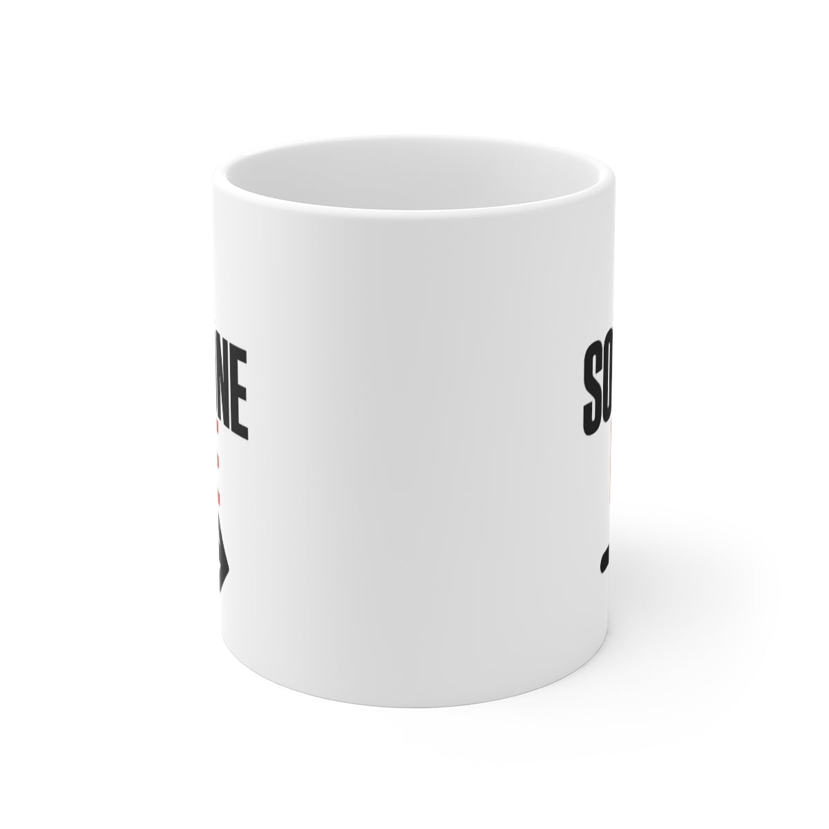 front view of the mug