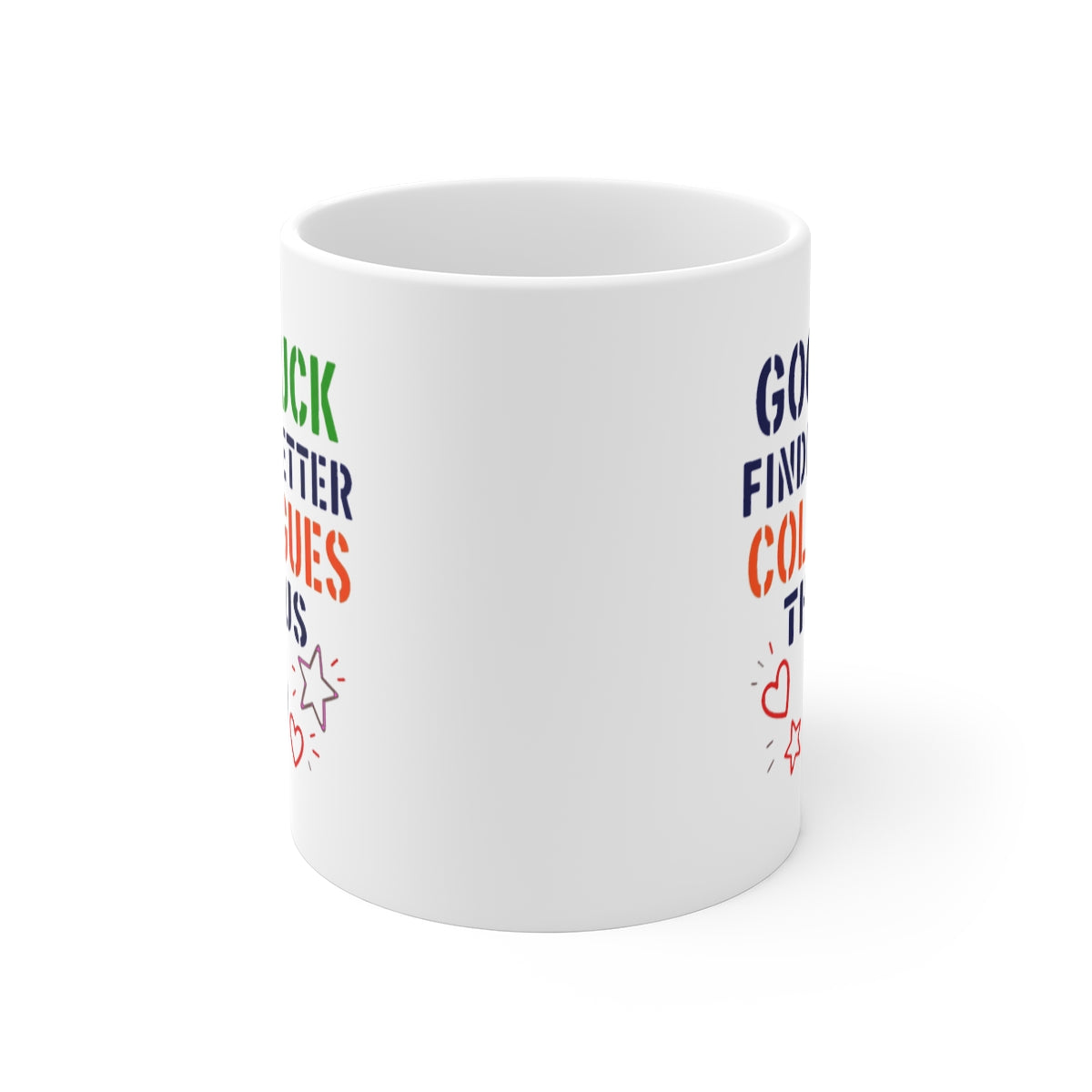 front view of the mug