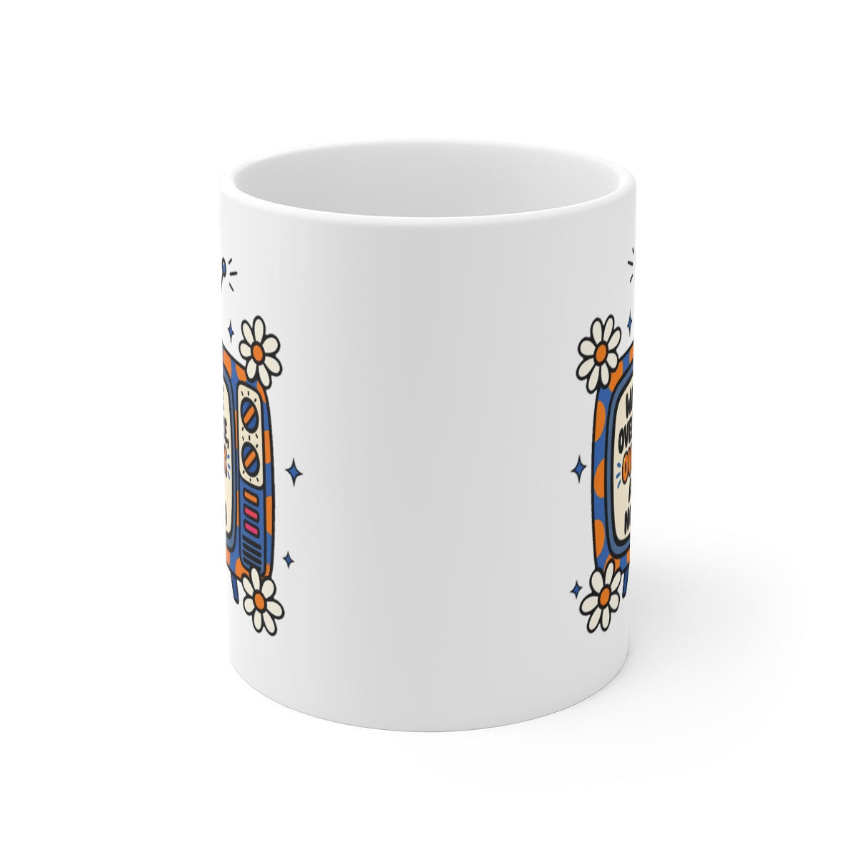 front view of the mug