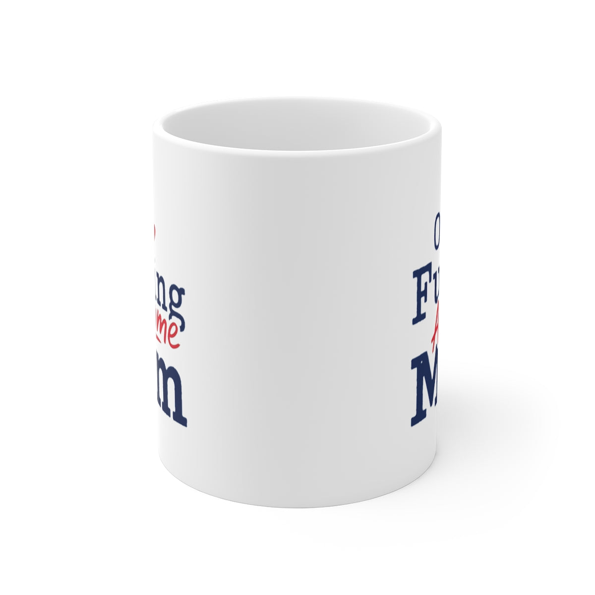 front view of the mug