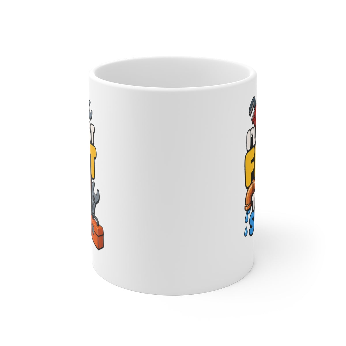 front view of the mug